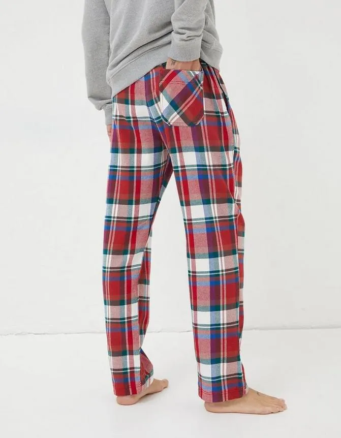 Fatface Nightwear and Loungewear Check Pyjama Bottoms Red 8211 Men