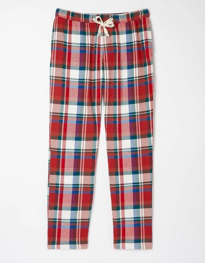 Fatface Nightwear and Loungewear Check Pyjama Bottoms Red 8211 Men