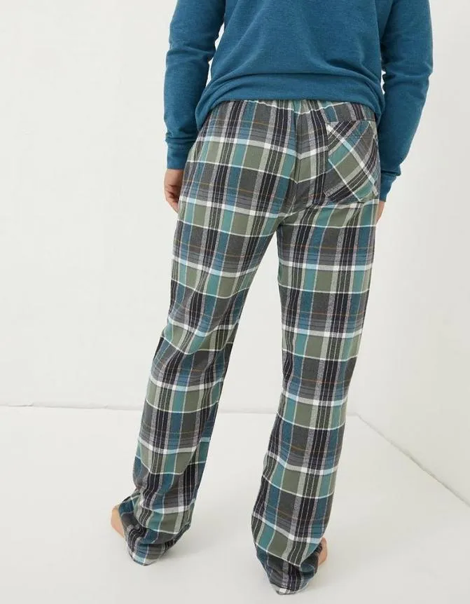 Fatface Nightwear and Loungewear Southsea Checked Pyjama Bottoms Khaki Green 8211 Men