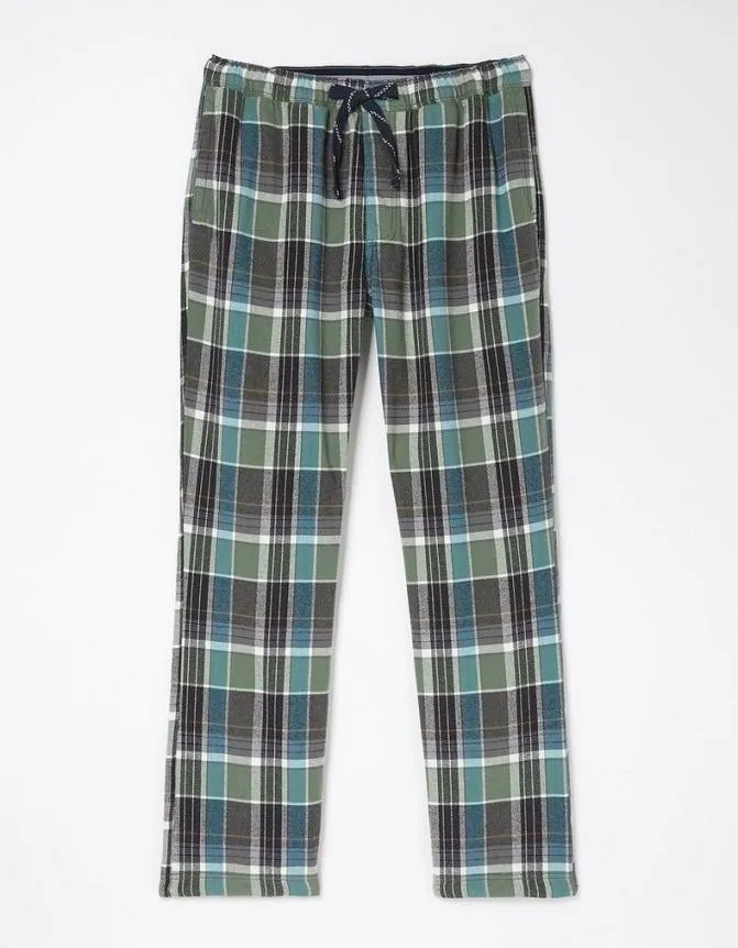 Fatface Nightwear and Loungewear Southsea Checked Pyjama Bottoms Khaki Green 8211 Men