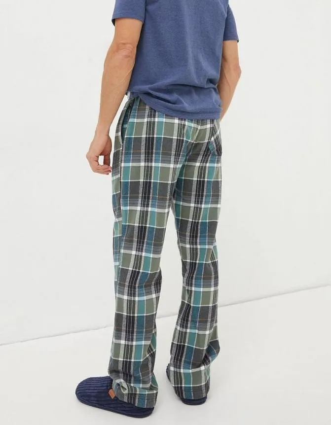 Fatface Nightwear and Loungewear Southsea Checked Pyjama Bottoms Khaki Green 8211 Men