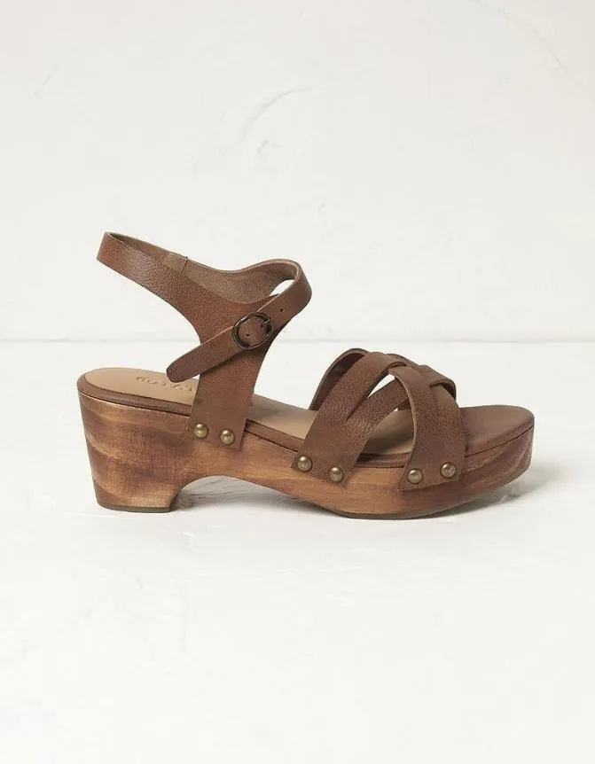 Fatface Sandals Leather Clog Sandals Tan 8211 Women
