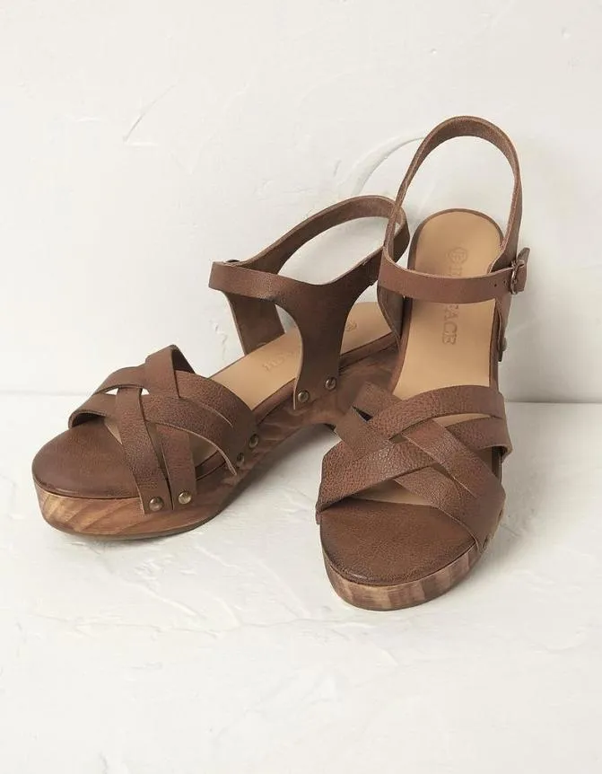 Fatface Sandals Leather Clog Sandals Tan 8211 Women