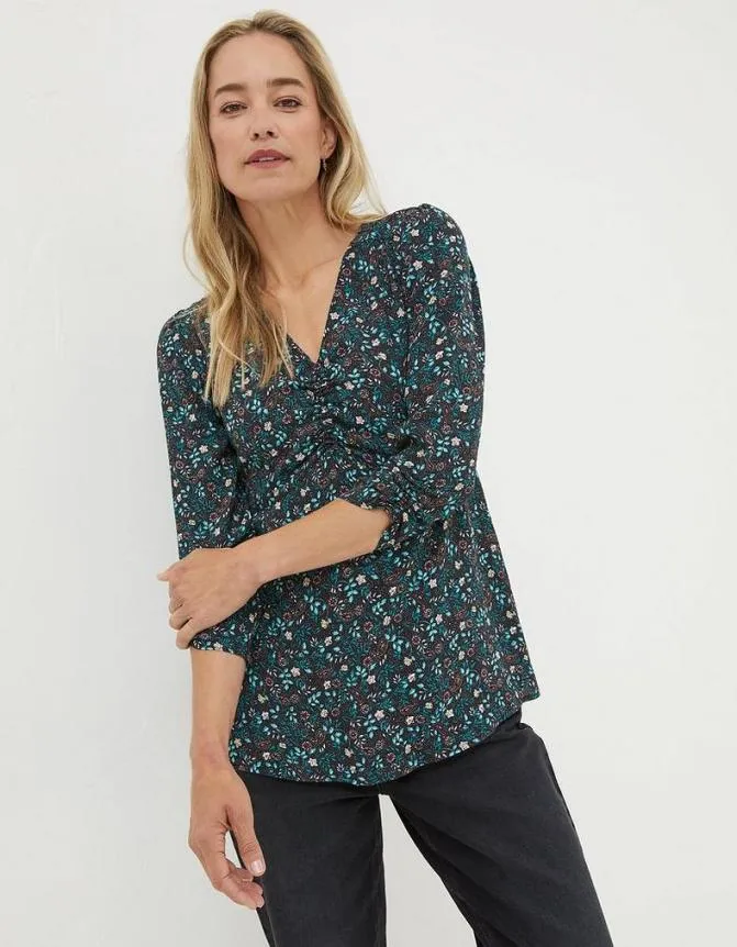 Fatface Shirts and Blouses Kinsey Evergreen Blouse Black 8211 Women