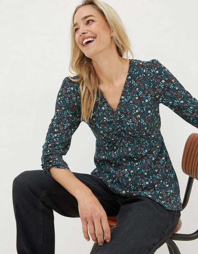 Fatface Shirts and Blouses Kinsey Evergreen Blouse Black 8211 Women
