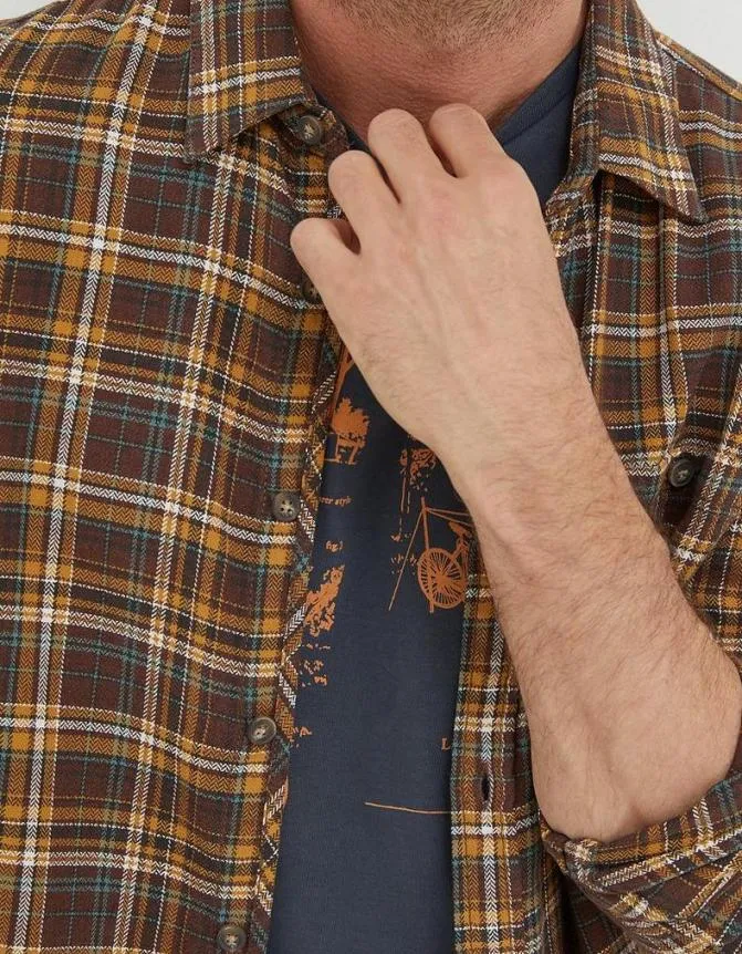 Fatface Shirts Brooke Check Shirt Brown 8211 Men