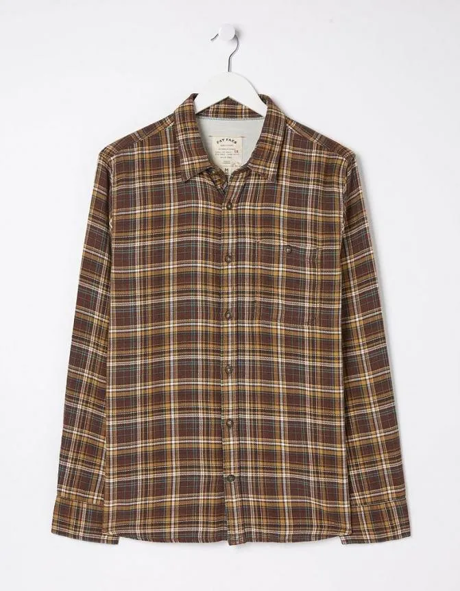 Fatface Shirts Brooke Check Shirt Brown 8211 Men