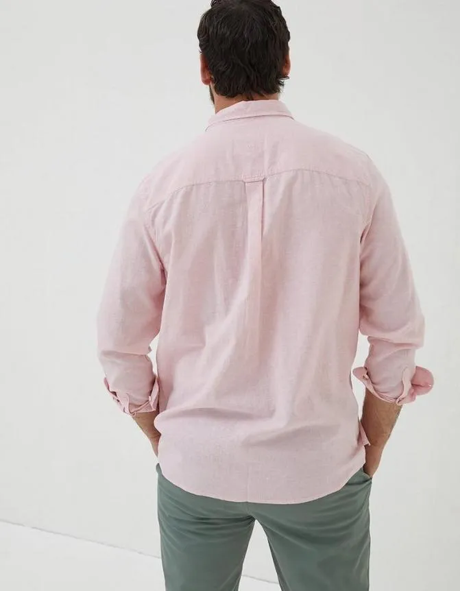 Fatface Shirts Bugle Micro Stripe Shirt Blush Pink 8211 Men