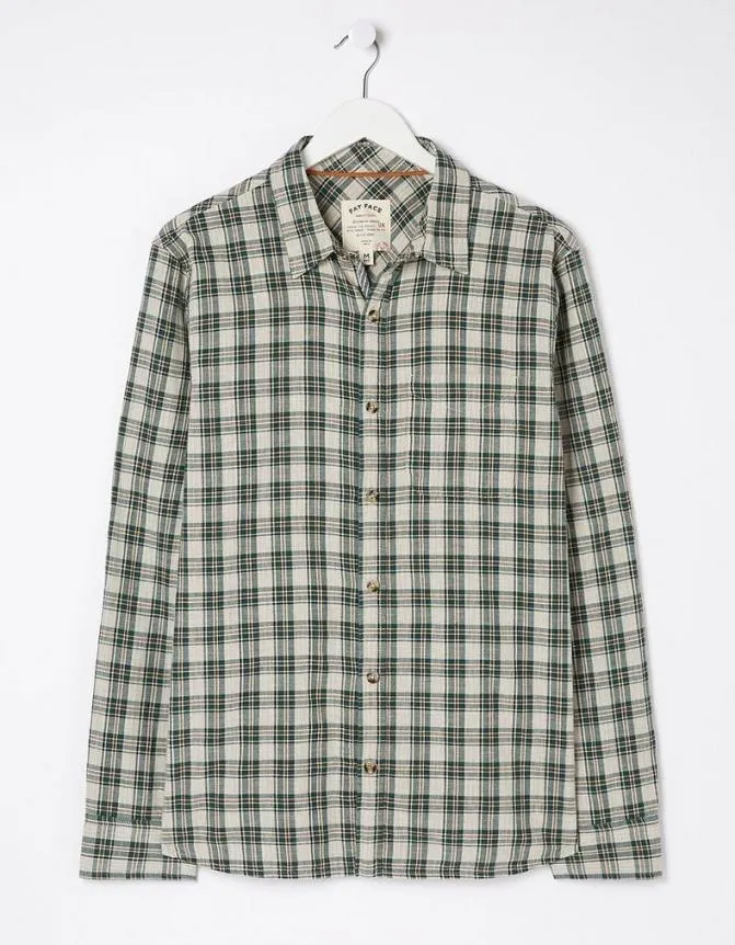 Fatface Shirts Chesil Grid Check Shirt Teal Green 8211 Men