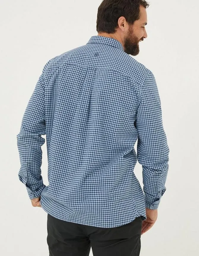 Fatface Shirts Everly Gingham Shirt Light Blue 8211 Men