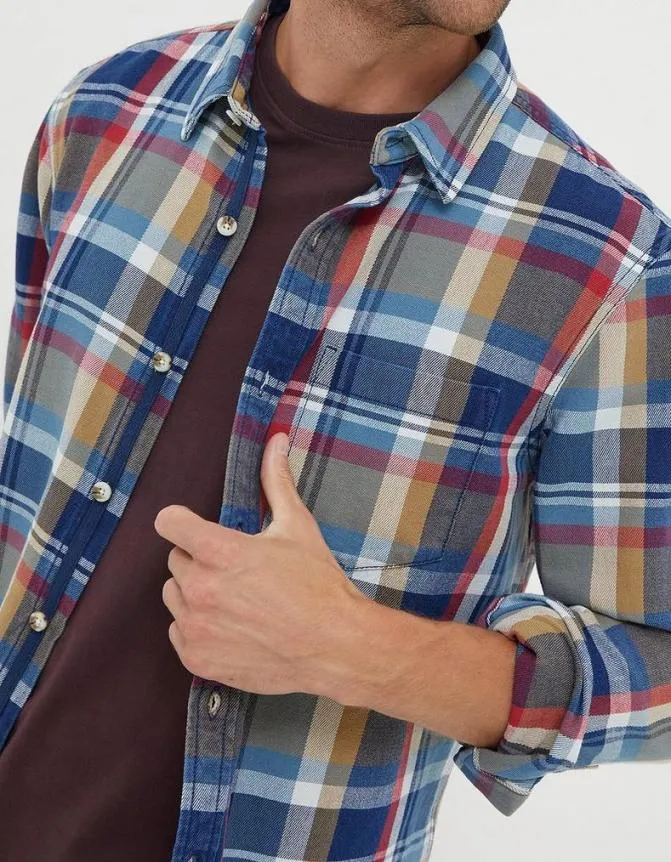Fatface Shirts Ilford Check Shirt Blue 8211 Men