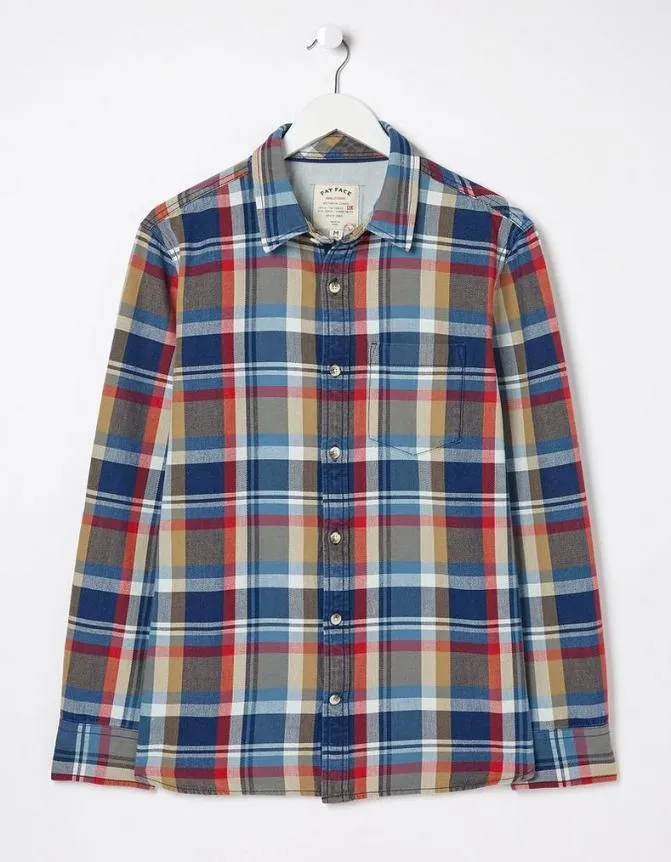Fatface Shirts Ilford Check Shirt Blue 8211 Men