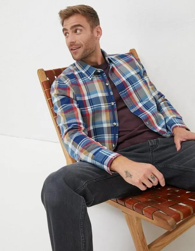 Fatface Shirts Ilford Check Shirt Blue 8211 Men