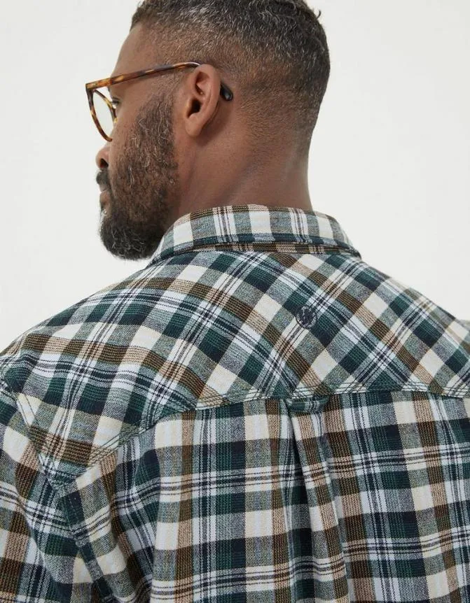 Fatface Shirts Monkton Check Shirt Green 8211 Men