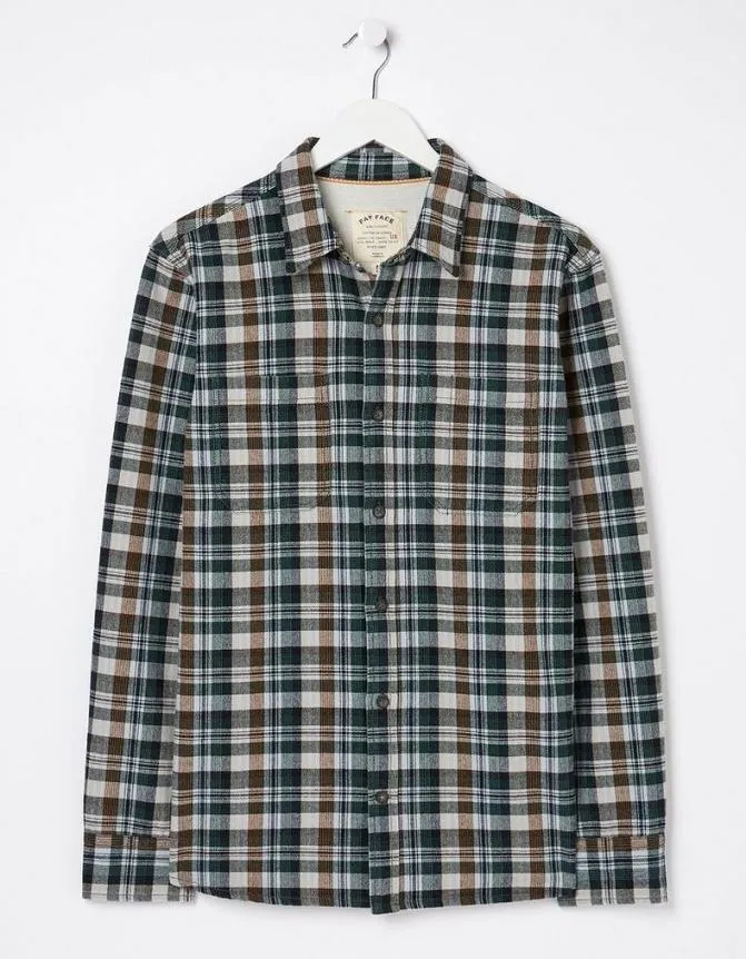 Fatface Shirts Monkton Check Shirt Green 8211 Men