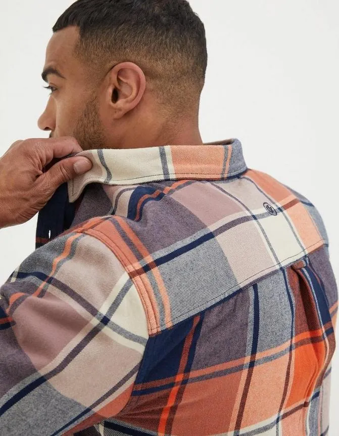 Fatface Shirts Poole Check Shirt Orange 8211 Men