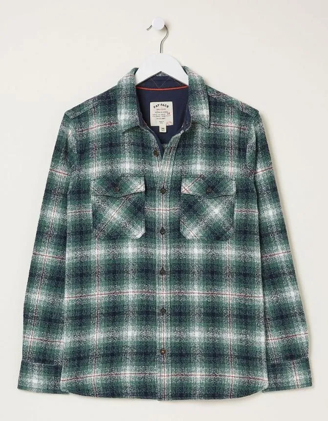 Fatface Shirts Purley Ombre Check Shirt Green 8211 Men