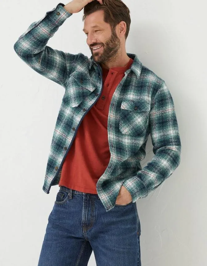 Fatface Shirts Purley Ombre Check Shirt Green 8211 Men