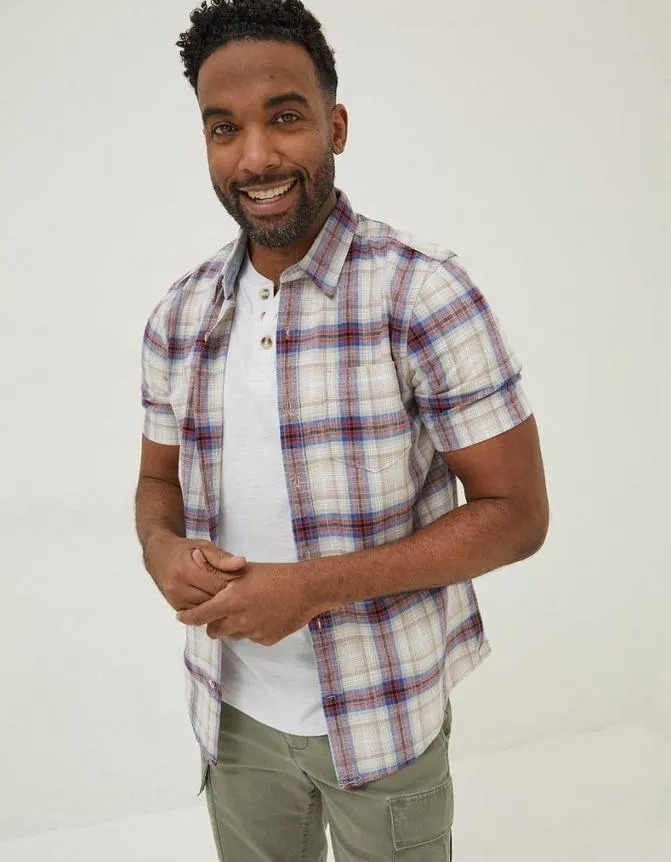 Fatface Shirts Tilbury Ombre Check Shirt Berry Pink 8211 Men