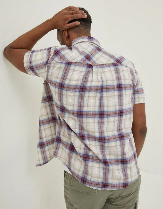 Fatface Shirts Tilbury Ombre Check Shirt Berry Pink 8211 Men