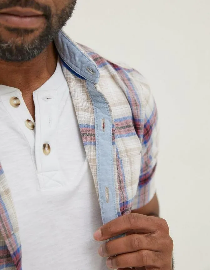Fatface Shirts Tilbury Ombre Check Shirt Berry Pink 8211 Men