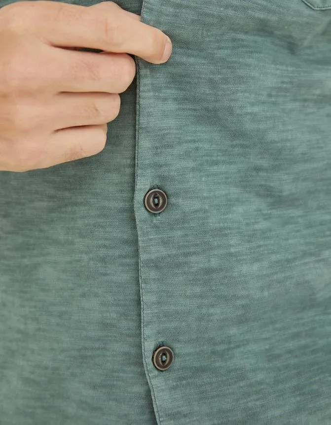 Fatface Shirts Truro Jersey Shirt Teal Green 8211 Men
