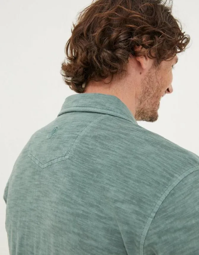 Fatface Shirts Truro Jersey Shirt Teal Green 8211 Men