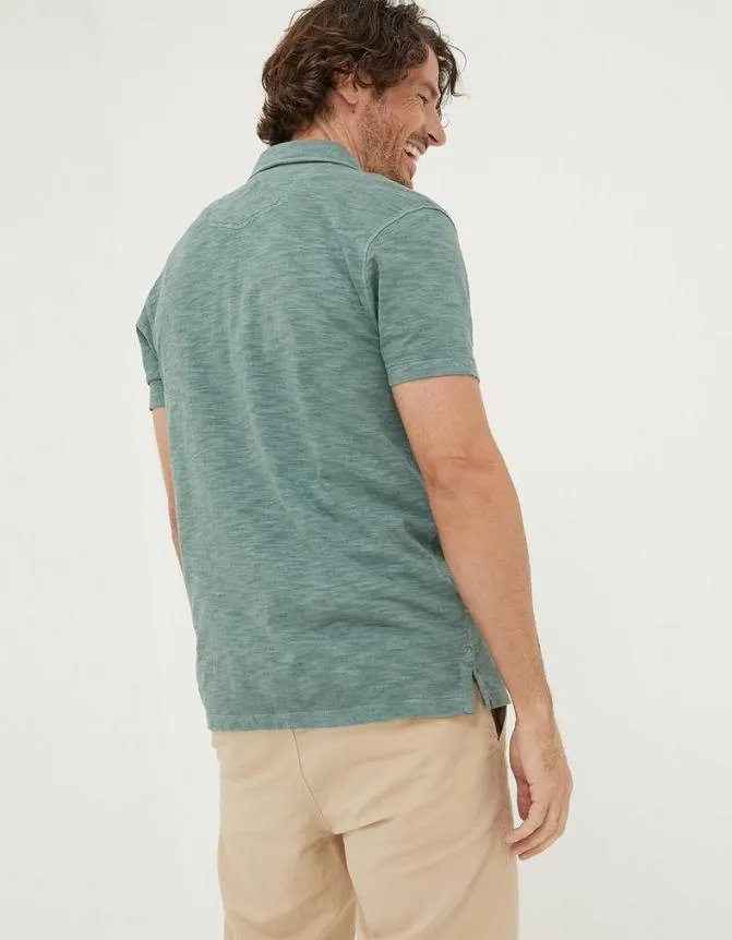 Fatface Shirts Truro Jersey Shirt Teal Green 8211 Men