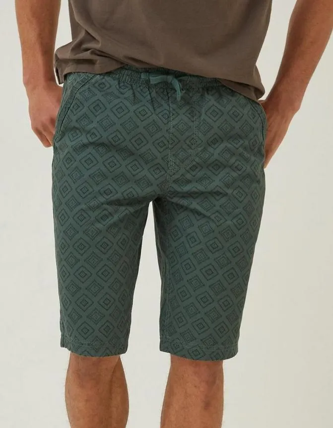 Fatface Shorts Seaton Tile Print Shorts Emerald Green 8211 Men