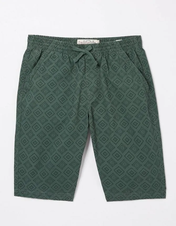 Fatface Shorts Seaton Tile Print Shorts Emerald Green 8211 Men