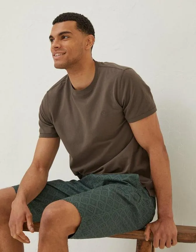 Fatface Shorts Seaton Tile Print Shorts Emerald Green 8211 Men