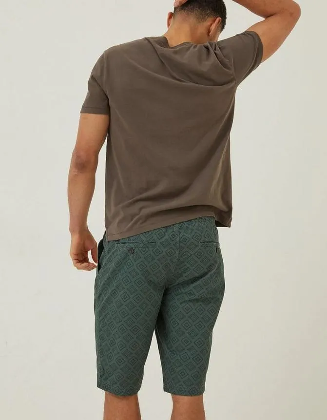 Fatface Shorts Seaton Tile Print Shorts Emerald Green 8211 Men