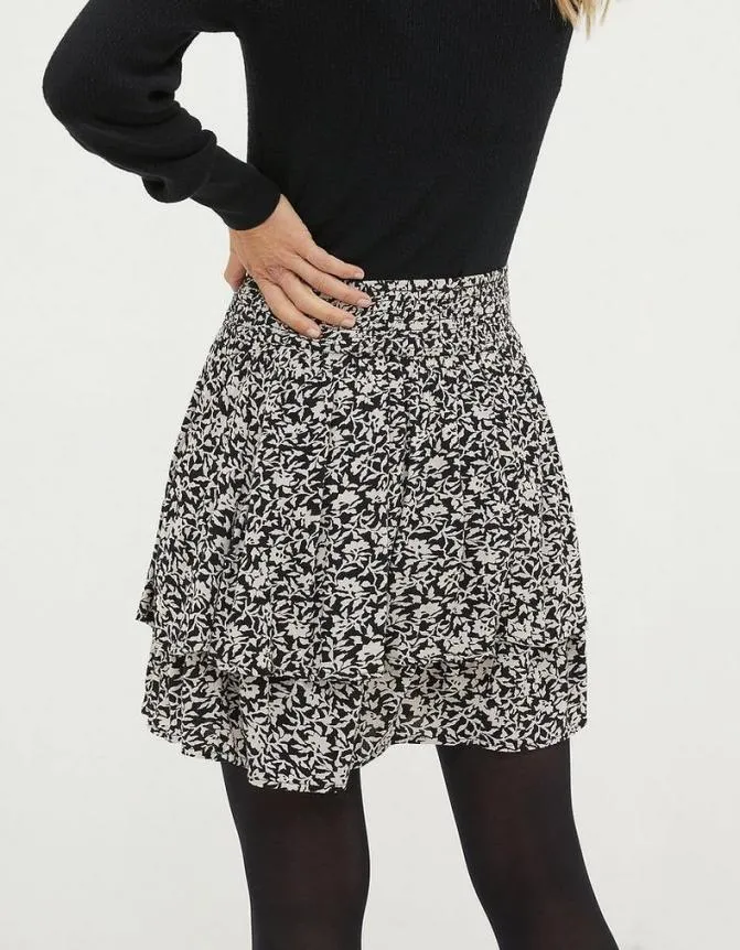 Fatface Skirts Ali Mono Vines Skirt Black 8211 Women
