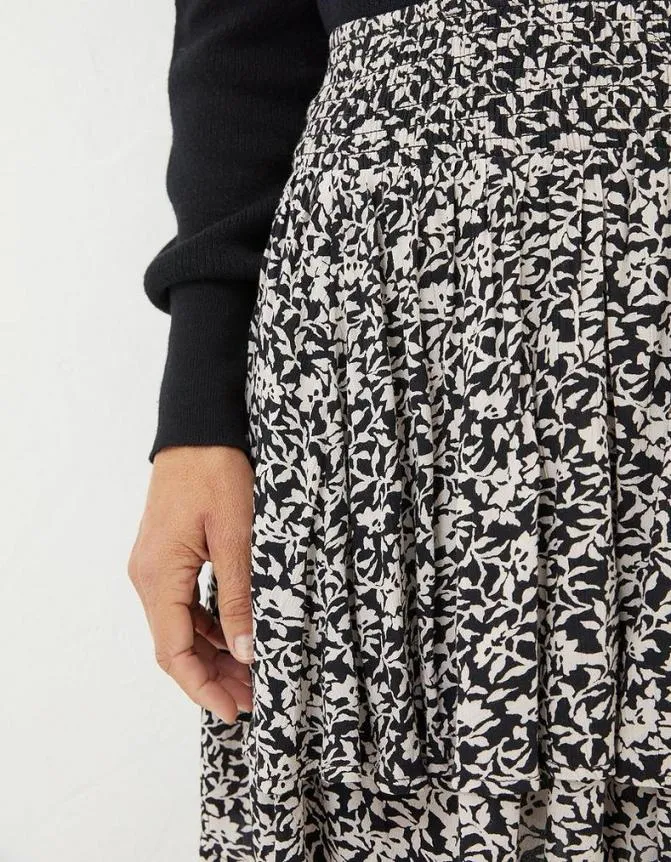 Fatface Skirts Ali Mono Vines Skirt Black 8211 Women