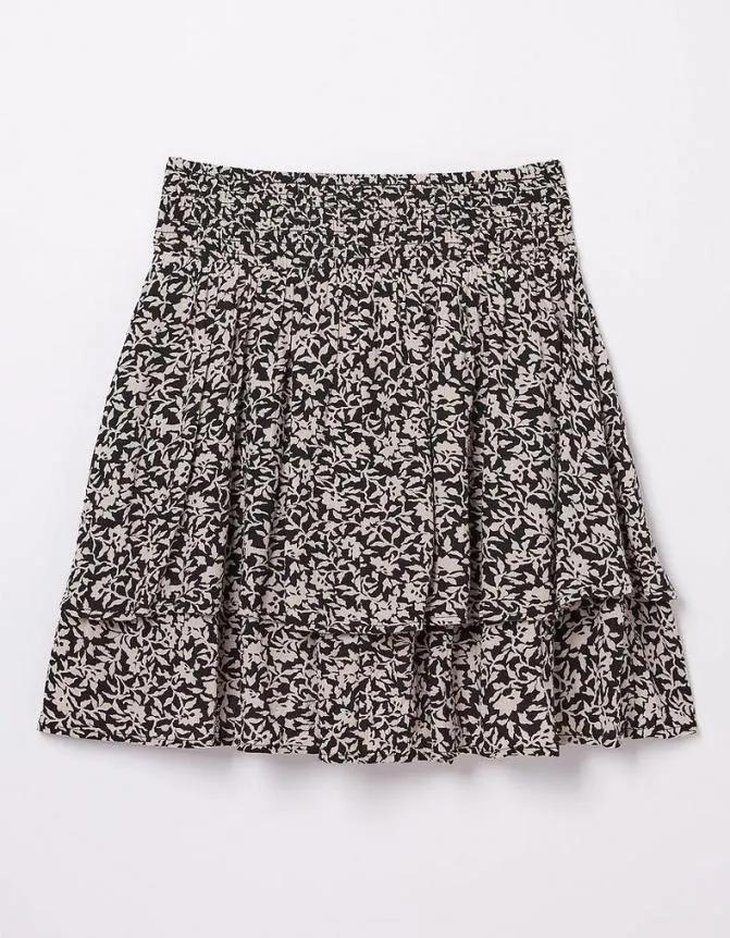 Fatface Skirts Ali Mono Vines Skirt Black 8211 Women