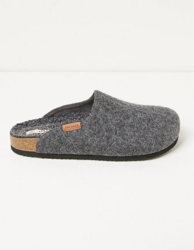 Fatface Slippers Freddie House Shoe Grey 8211 Men