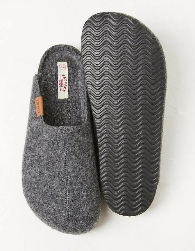 Fatface Slippers Freddie House Shoe Grey 8211 Men
