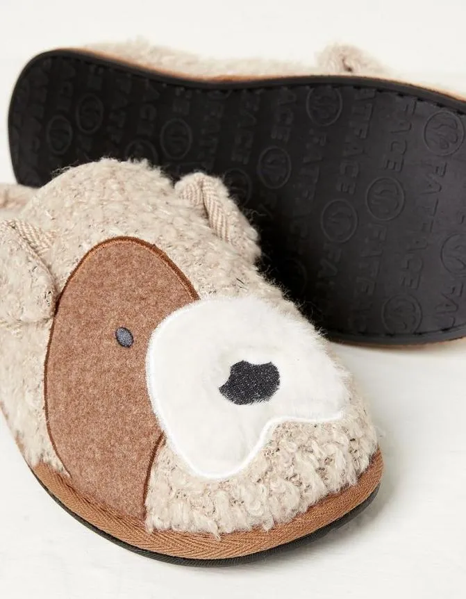 Fatface Slippers Milo Terrier Dog Slipper Ivory 8211 Men