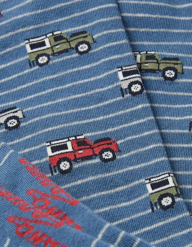 Fatface Socks and Underwear Land Rover Socks Light Blue 8211 Men