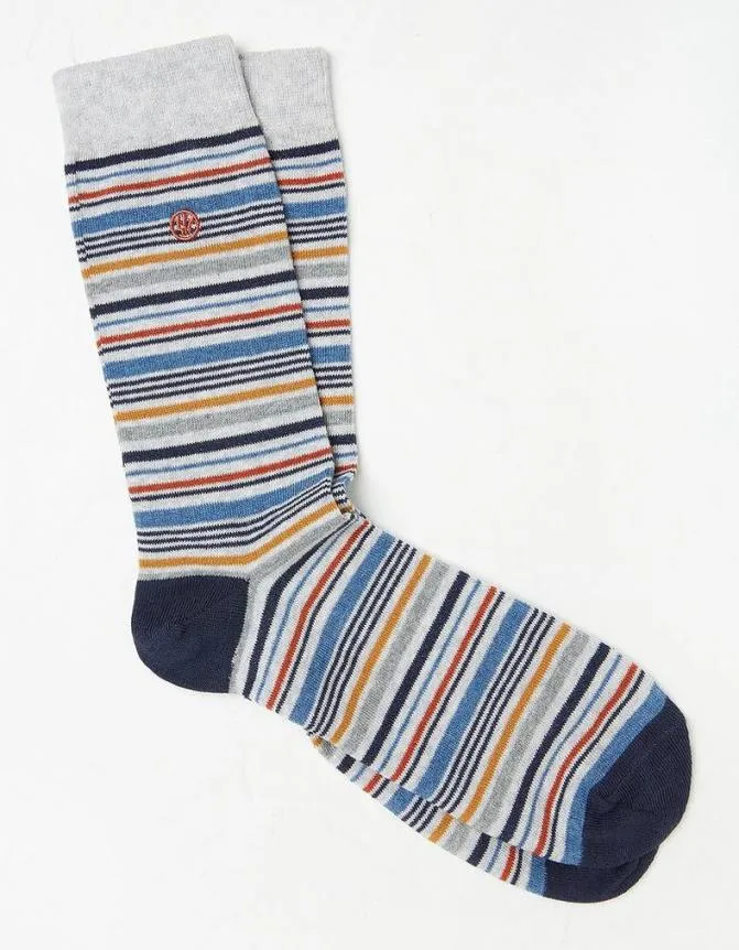 Fatface Socks and Underwear Louis Stripe Socks Grey 8211 Men