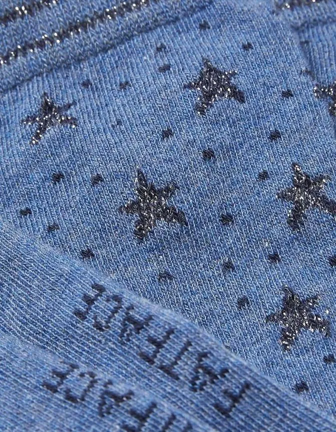 Fatface Socks Underwear and Tights Lurex Star Socks Blue Marl 8211 Women