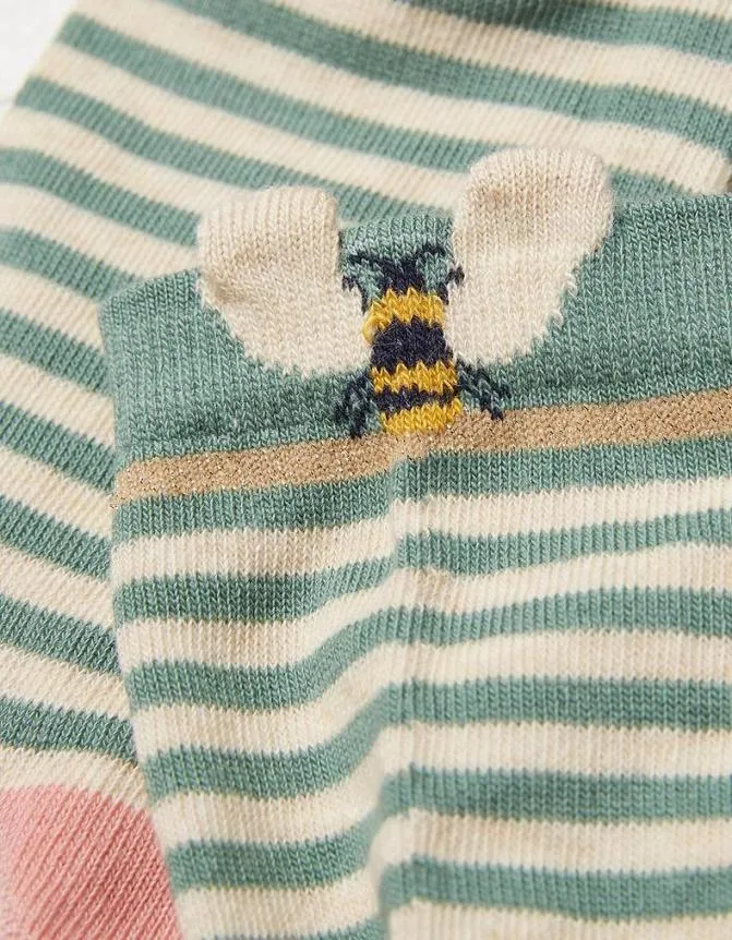 Fatface Socks Underwear and Tights Striped Bee Trim Socks Green Haze 8211 Women Fatface Socks Underwear and Tights Striped Bee Trim Socks Green Haze 8211 Women