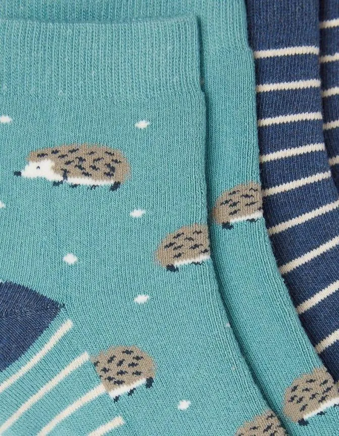 Fatface Socks Underwear and Tights Two Pack Hedgehog Short Welly Socks Green Haze 8211 Women Fatface Socks Underwear and Tights Two Pack Hedgehog Short Welly Socks Green Haze 8211 Women