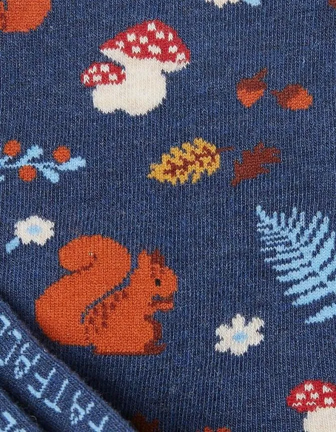 Fatface Socks Underwear and Tights Woodland Squirrel Socks Navy Marl 8211 Women Fatface Socks Underwear and Tights Woodland Squirrel Socks Navy Marl 8211 Women