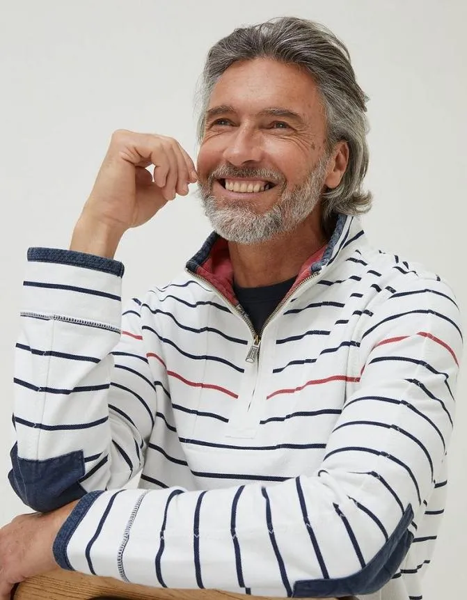 Fatface Sweatshirts and Hoodies Airlie Breton Pop Stripe Natural White 8211 Men Fatface Sweatshirts and Hoodies Airlie Breton Pop Stripe Natural White 8211 Men