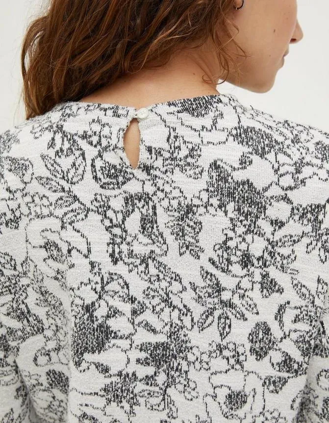 Fatface Sweatshirts and Hoodies Amari Jaquard Sweat Ivory 8211 Women