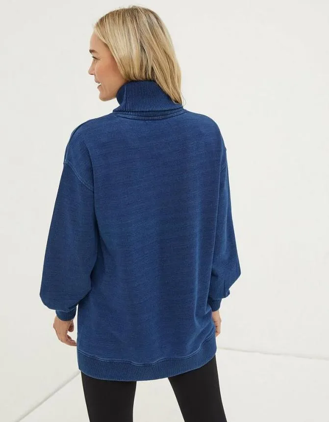 Fatface Sweatshirts and Hoodies Arabella Roll Neck Tunic Indigo Blue 8211 Women Fatface Sweatshirts and Hoodies Arabella Roll Neck Tunic Indigo Blue 8211 Women