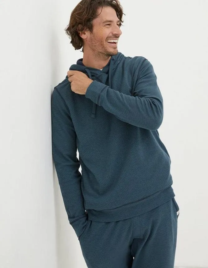Fatface Sweatshirts and Hoodies Croyde Hoodie Teal Blue 8211 Men