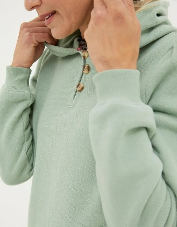 Fatface Sweatshirts and Hoodies Edie Textured Overhead Hoodie Sage Green 8211 Women Fatface Sweatshirts and Hoodies Edie Textured Overhead Hoodie Sage Green 8211 Women