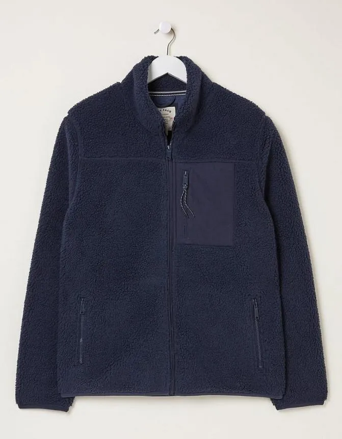 Fatface Sweatshirts and Hoodies Fleece Zip Through Navy 8211 Men